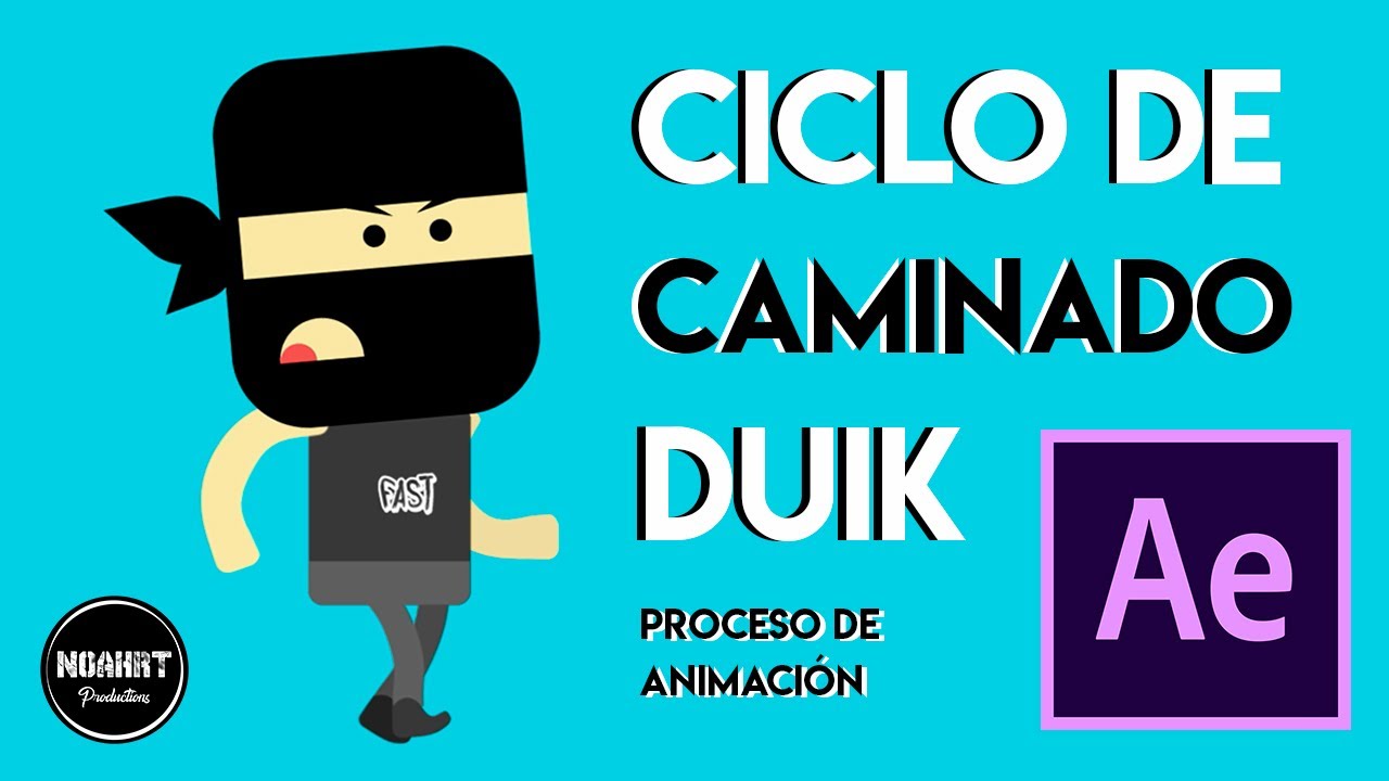 CICLO DE CAMINADO - PERSONAJE CON DUIK - AFTER EFFECTS / TUTORIAL