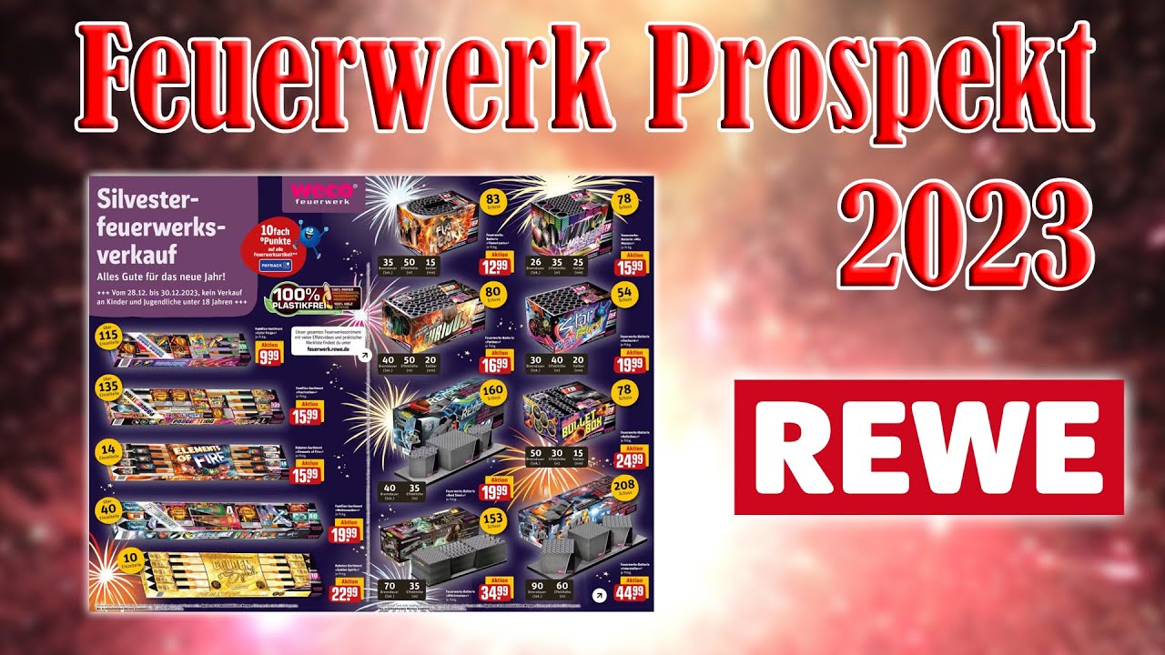 Enttäuschend schlecht! 😱 Rewe Feuerwerk Prospekt | Silvester 2023/2024 [FULL HD]