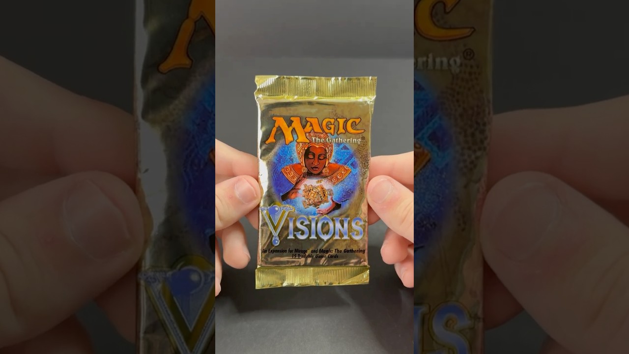 Opening a Visions Booster Pack from 1996 #mtg #magicthegathering