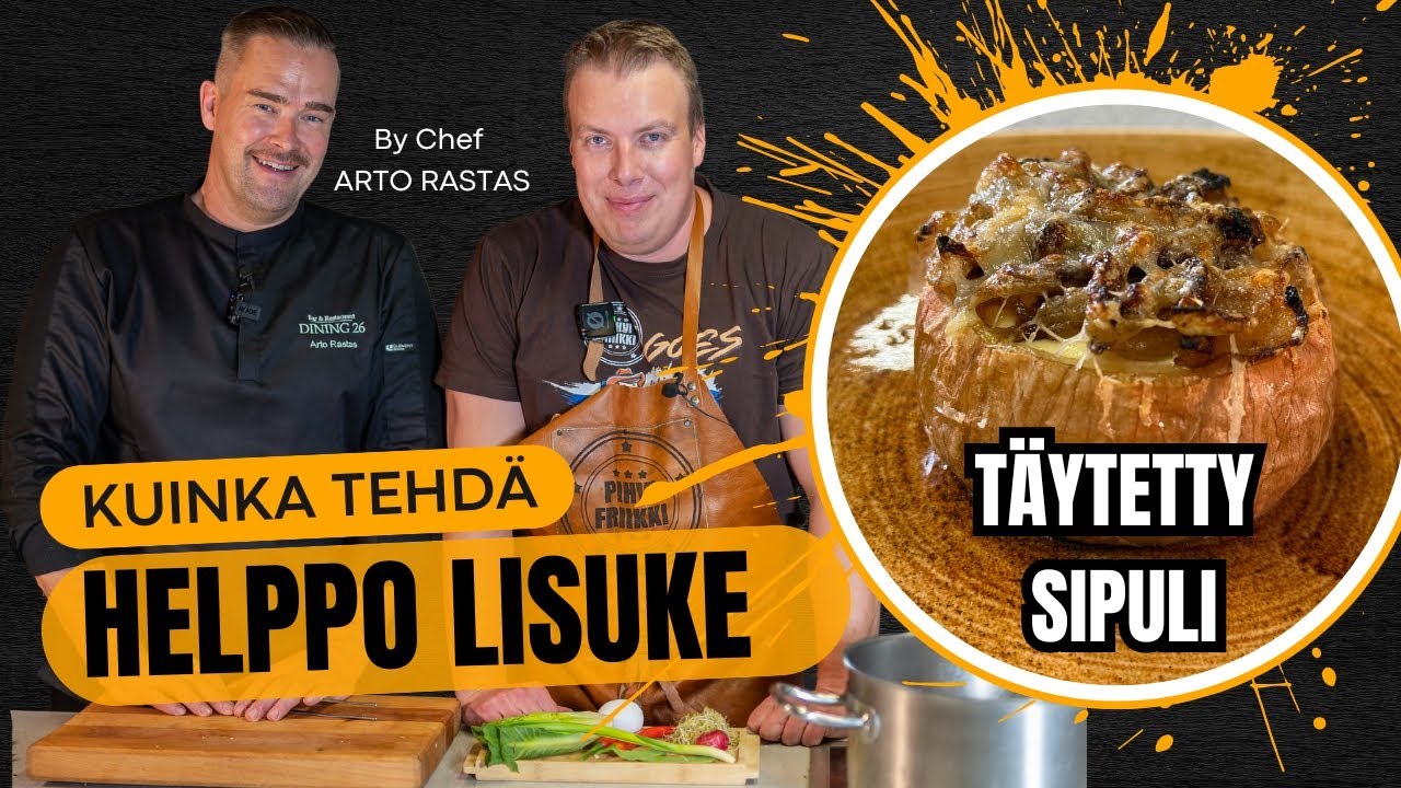 TÄYTETTY SIPULI huippukokin reseptillä - Helppo ja maistuva lisuke