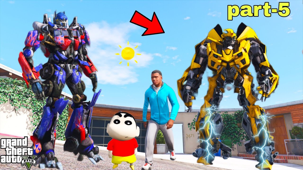 Franklin and Shinchan Made A New Power full Transformer with 999999$ Car in GTA V