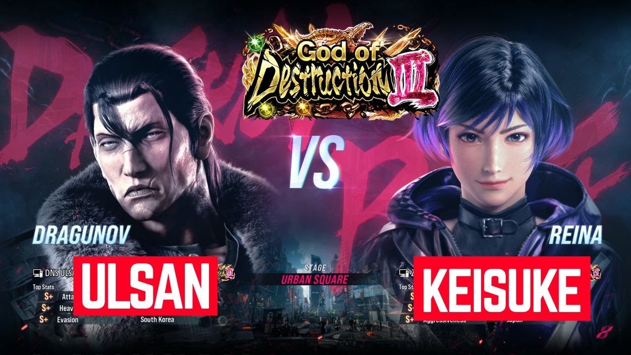 Tekken-8 ULSAN (Dragunov) vs KEISUKE (Reina) ranked matches , 4K quality