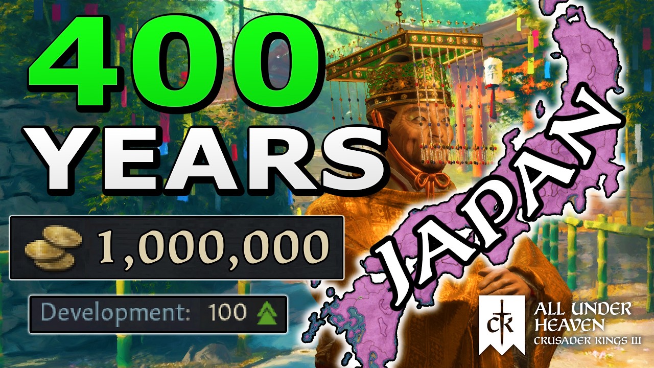 I played TALL in Japan for 400 YEARS then Colonized all of ASIA in CK3