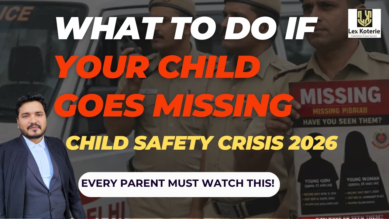 Delhi Child Kidnapping Crisis 2026 🚨 | What Law Says & Immediate Legal Action Explained |Lex Koterie