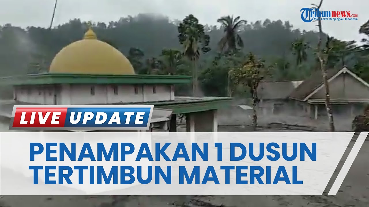 Ngeri! Begini Penampakan Dusun Kajarkuning yang Tertimbun Material Vulkanik Gunung Semeru