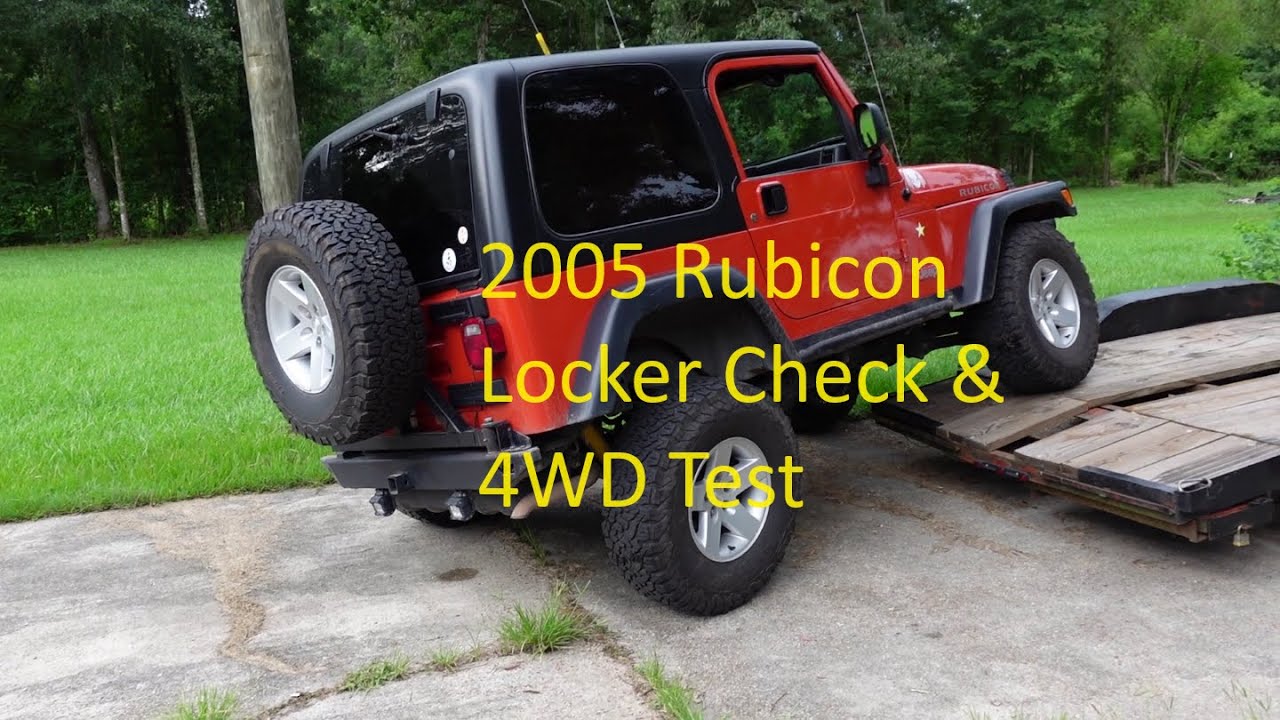 2005 Jeep Rubicon Locker Check and 4WD Test