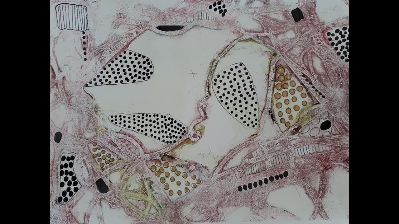 Gel press with alcohol ink - with Australian artists in mind.