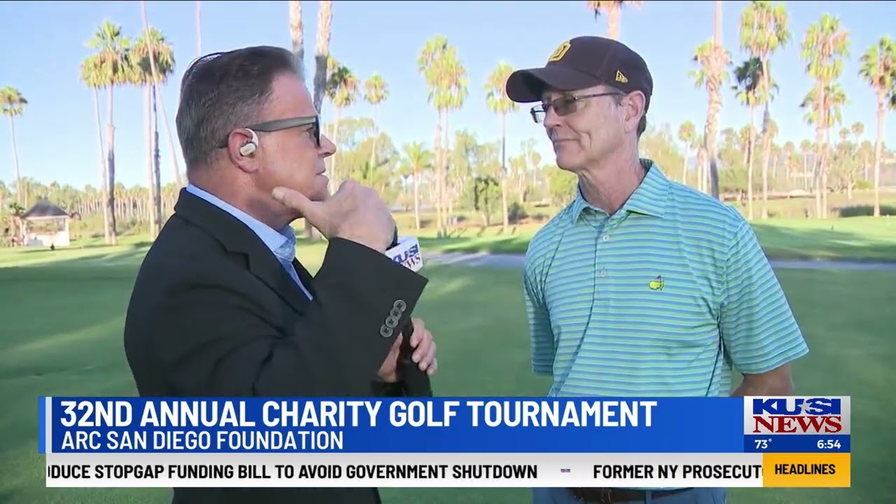 Paul La Bounty Live on KUSI with Mark Mathis at Golf Tournament