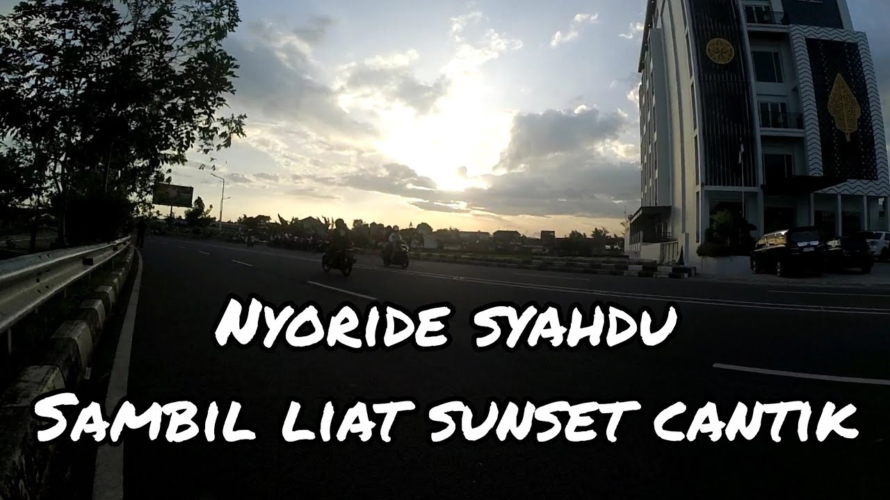 Gowes sore liat sunset...