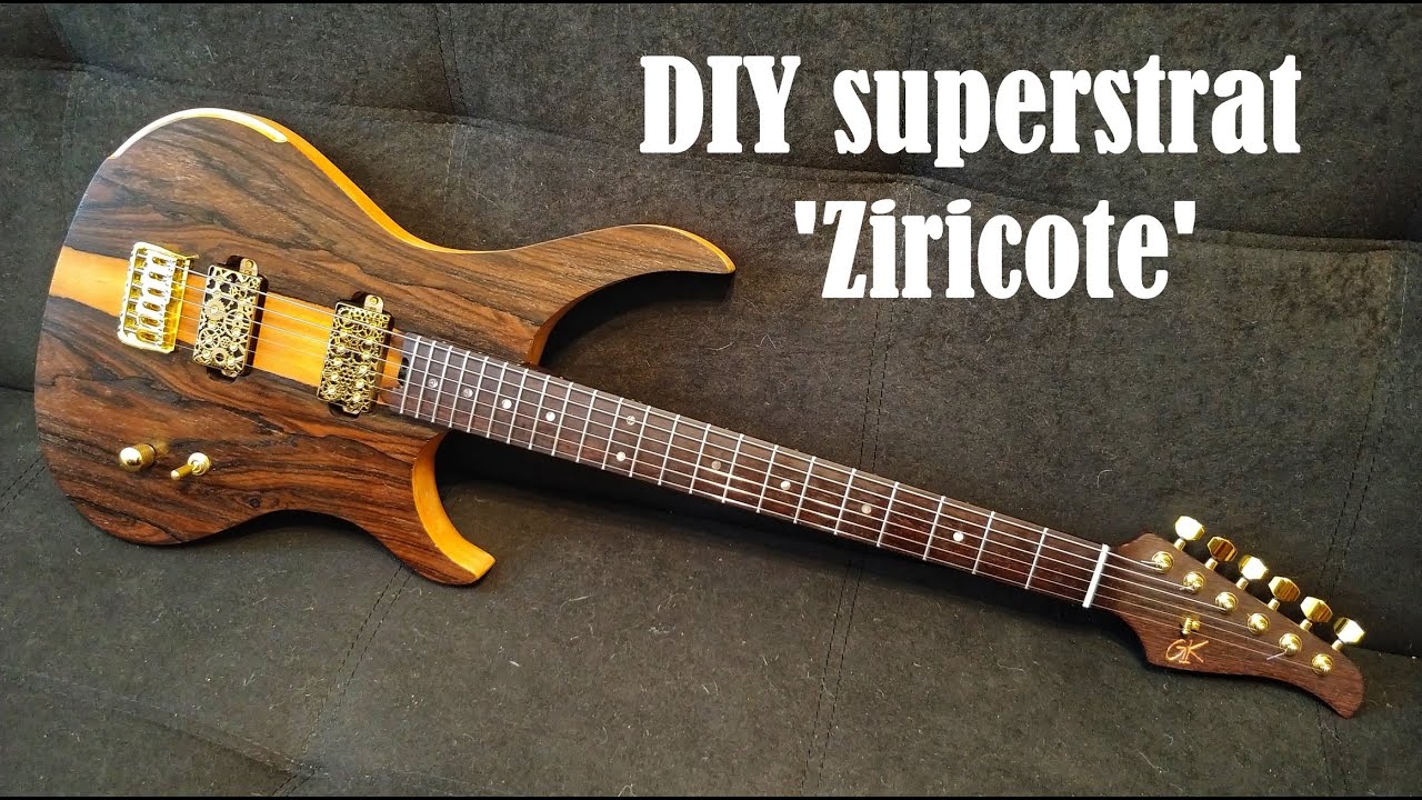 DIY superstrat guitar 'Ziricote' | demo