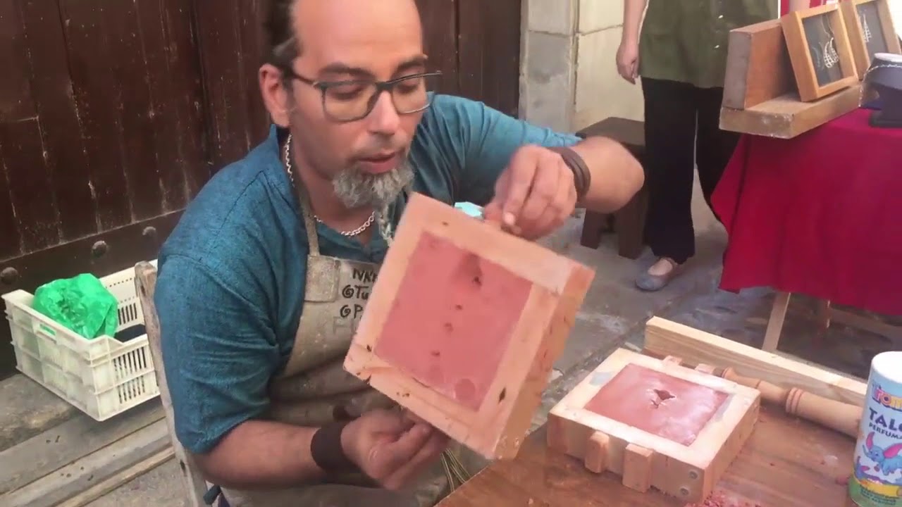 Plataica   Fundición artística en la calle, XXI Semana Medieval Estella-Lizarra 2018