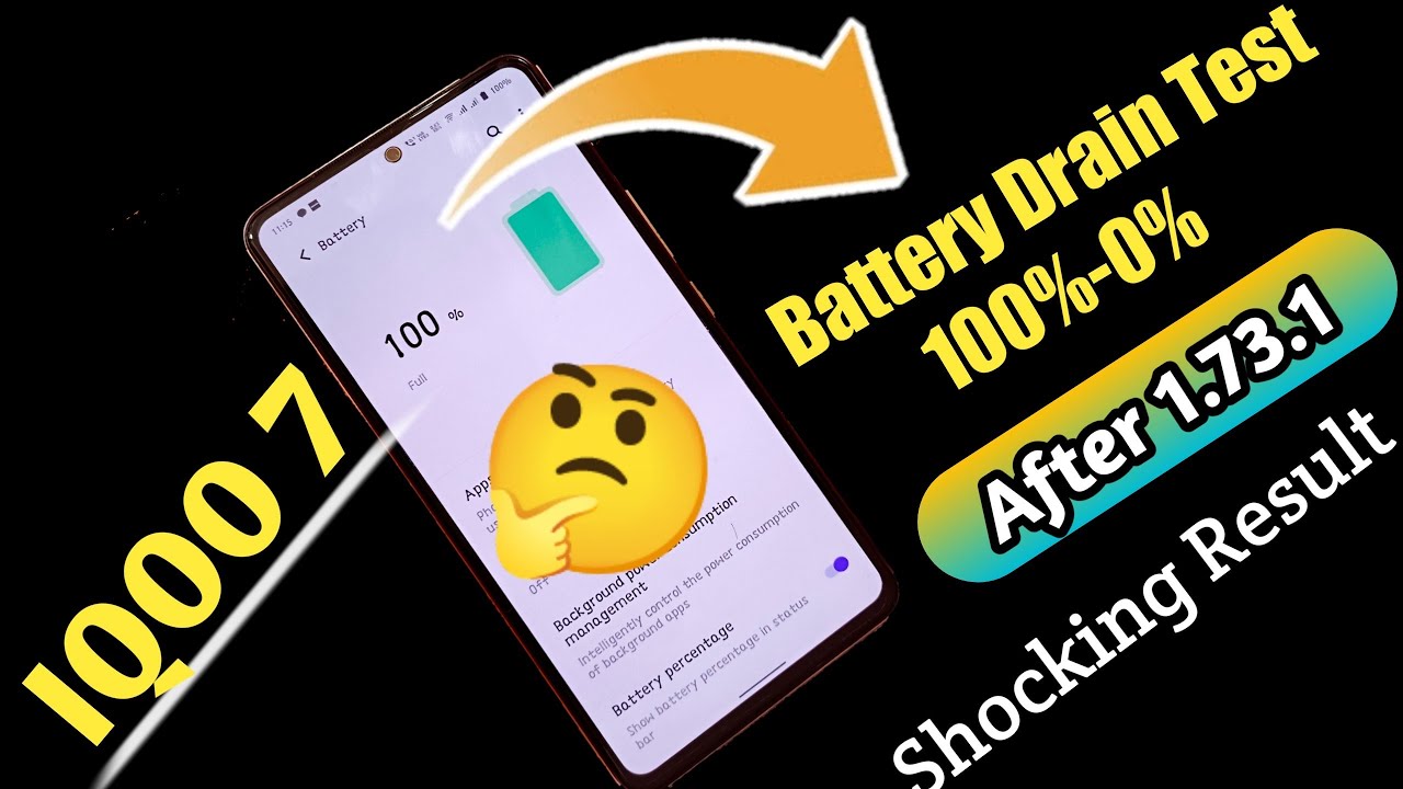 Iqoo 7 Battery Drain Test( 100%-0%) After 1.73.1 | Shocking Result😭😭