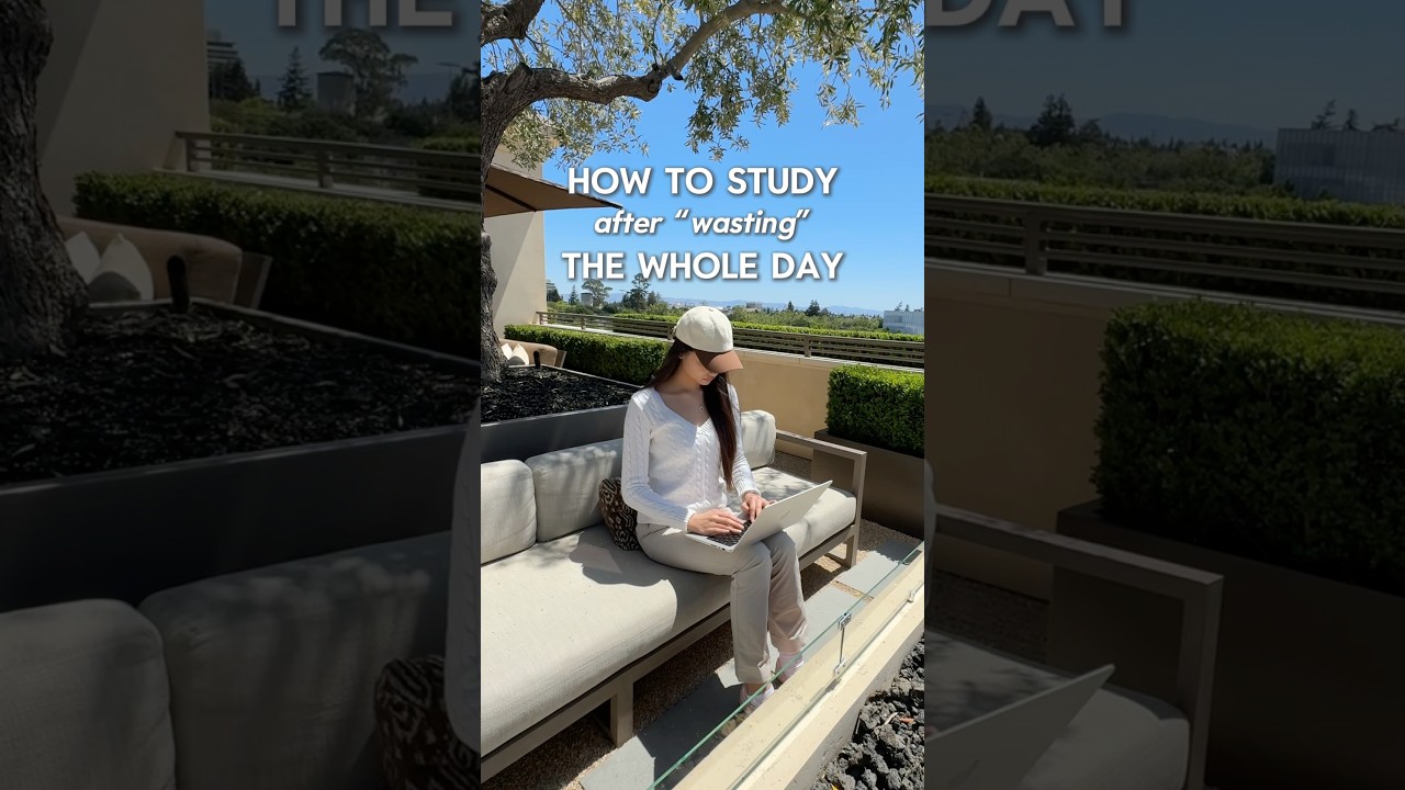 How to Study After &ldquo;Wasting&rdquo; the Whole Day 😮&zwj;💨 #studytips #studywithme #college #productivity