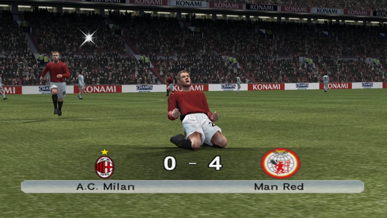 PS2, Winning Eleven 9 -  UCL, Manchester United (Season 1)