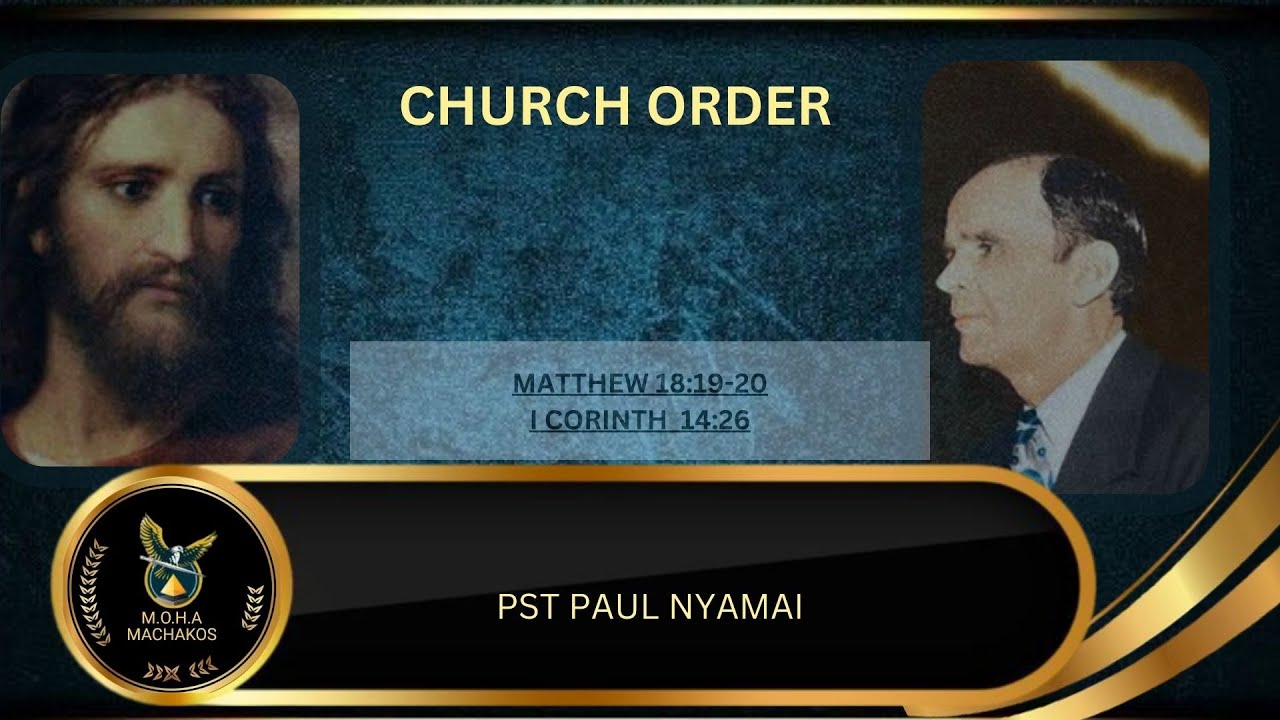 CHURCH ORDER-REV PAUL NYAMAI::SUNDAY :: {M.O.H.A} MACHAKOS 1/02/2026