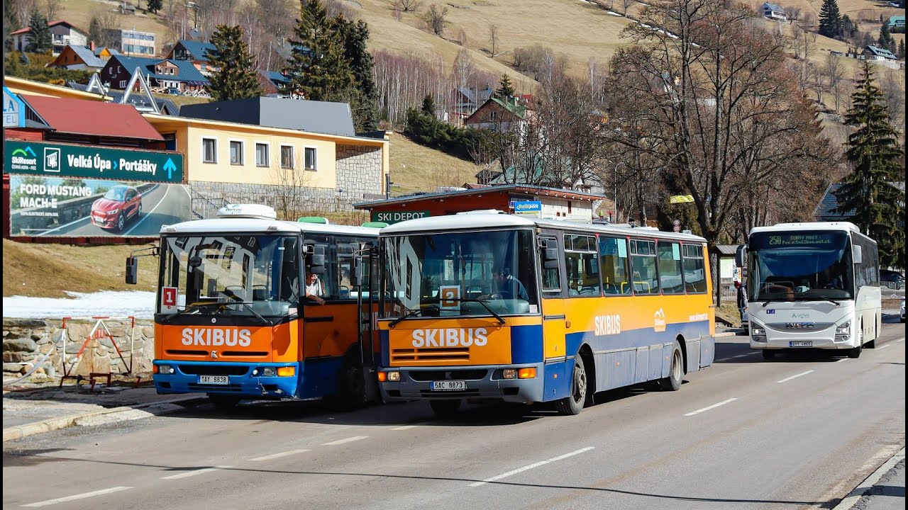 SKIBUSY2023 #2 / jízda autobusem Karosa B931.1675 spz 5AC 8873 (LIAZ+Voith) r.v. 1998