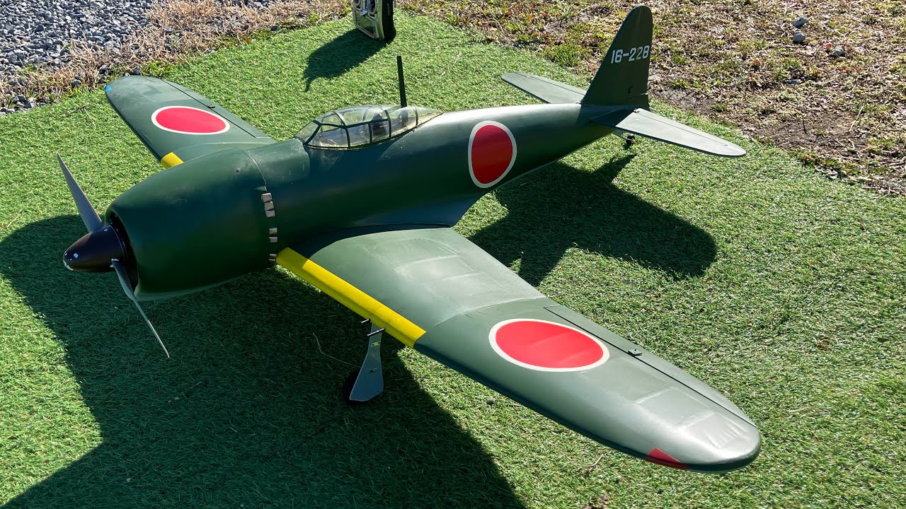 烈風　HR氏フライト【大戦機】【RC飛行機】