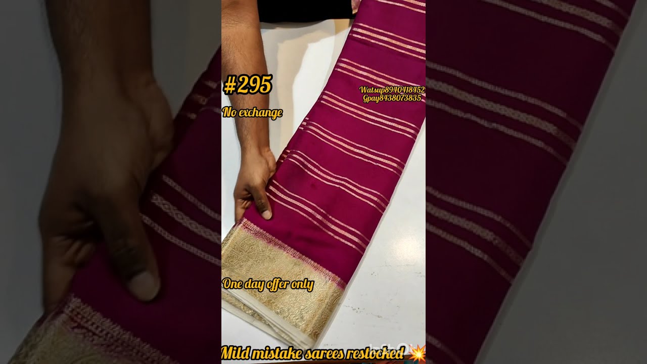 @295 mild mistake!!!!!mysore silk sarees restocked!!! Limited stock only available!!!8838569946