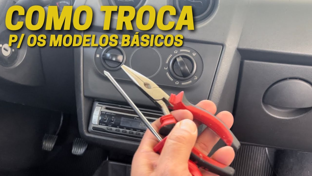 Troca lâmpada iluminação painel ventilação celta 2007 a 2014
