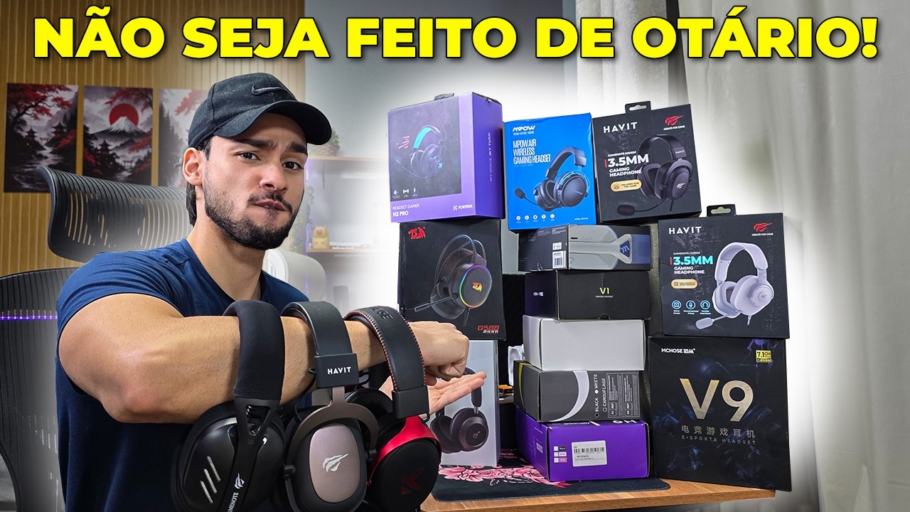 TESTEI os Headsets mais Recomendados de 2026 - esses s&atilde;o os que Realmente valem a pena!