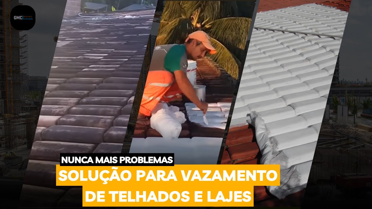 Solução para telhado colonial com manta bidim e Impermeabilizante (Parte 1)