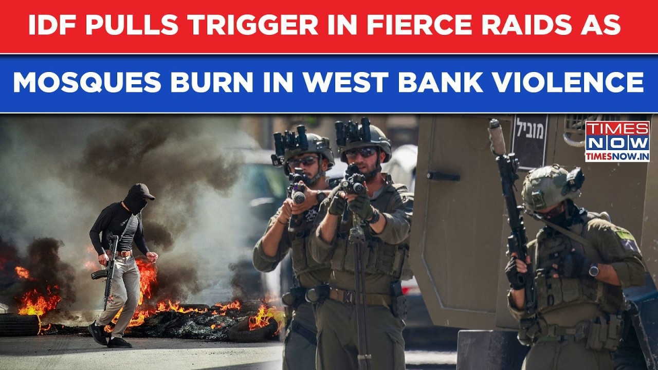 IDF Pulls Trigger In Fierce Raids As Mosques Burn In West Bank Violence| Palestinians VS Settlers