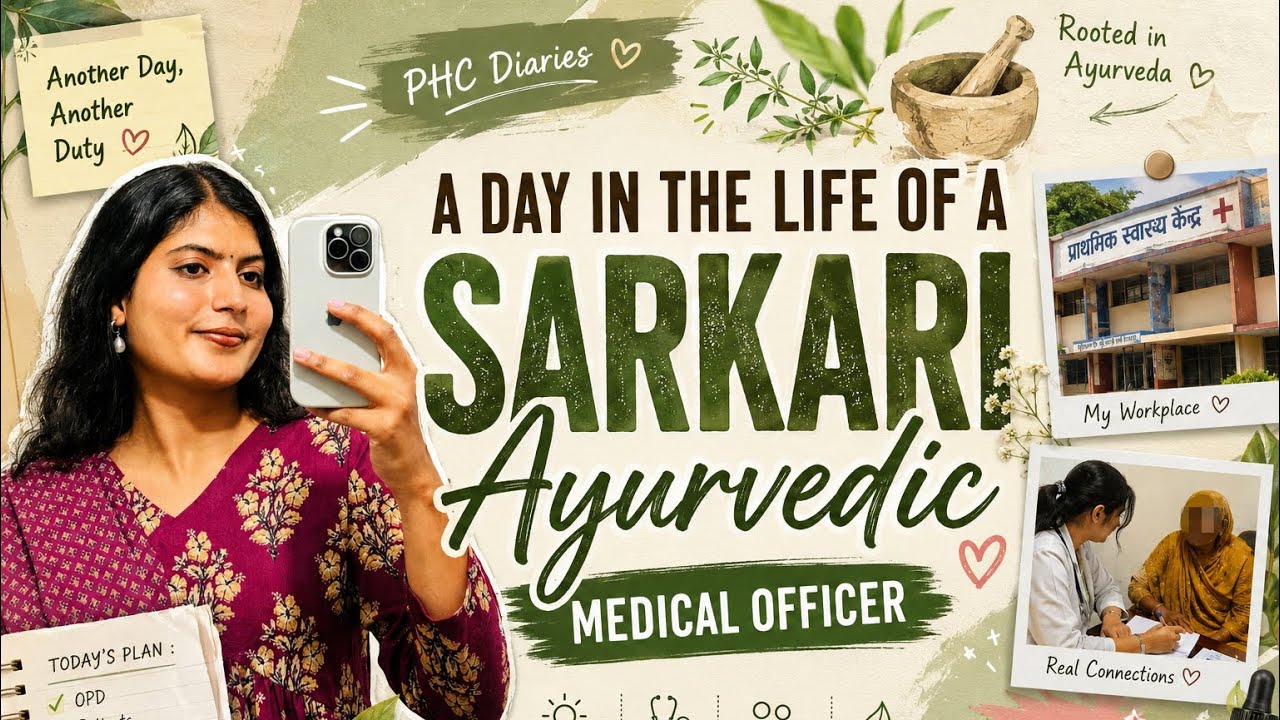 A day in my life as a govt. Ayurvedic medical officer🩺✨