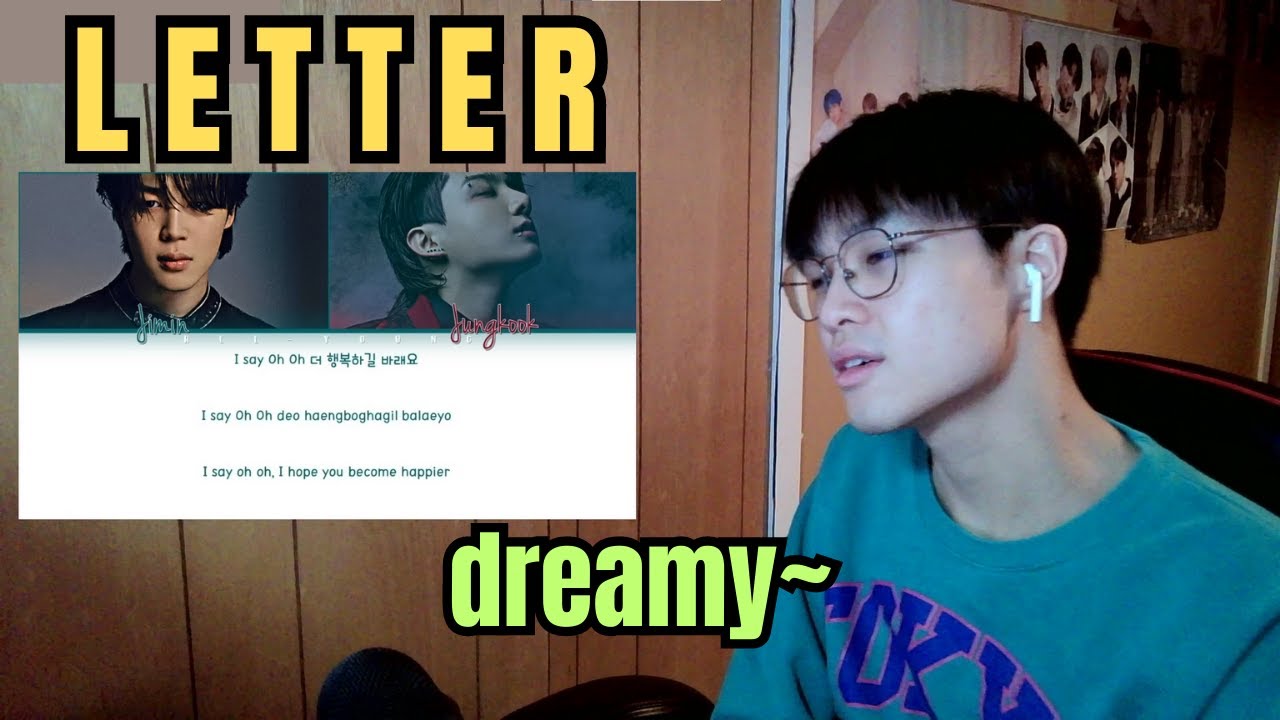 a gay reacts to JIMIN LETTER ft. JUNGKOOK Lyrics (Hidden Track)