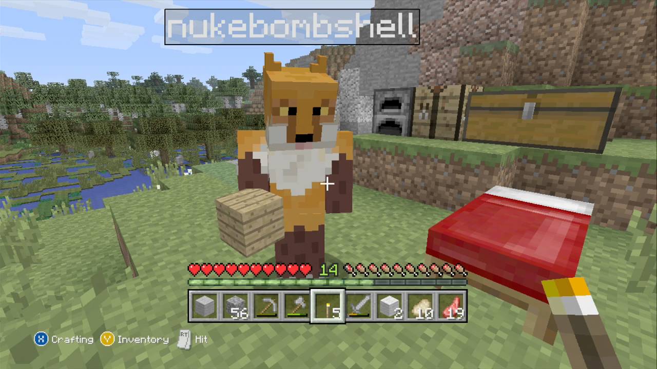 Minecraft Xbox 360: Herobrine Hunt: Ep 4: Mamma Eva Makin a House