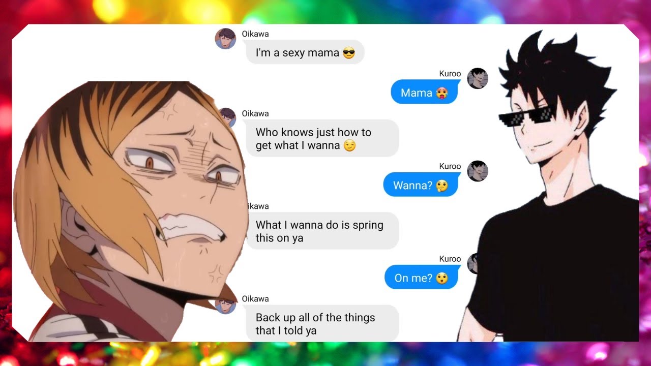 Kuroo got bitches & Jealous Kenma | Kuroo Lyric Prank Confession part 1 | Haikyuu texts