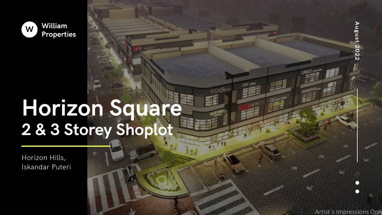 Johor Bahru Upcoming New Development Commercial Centre - Horizon Square (Shoplot) with Horizon Mall