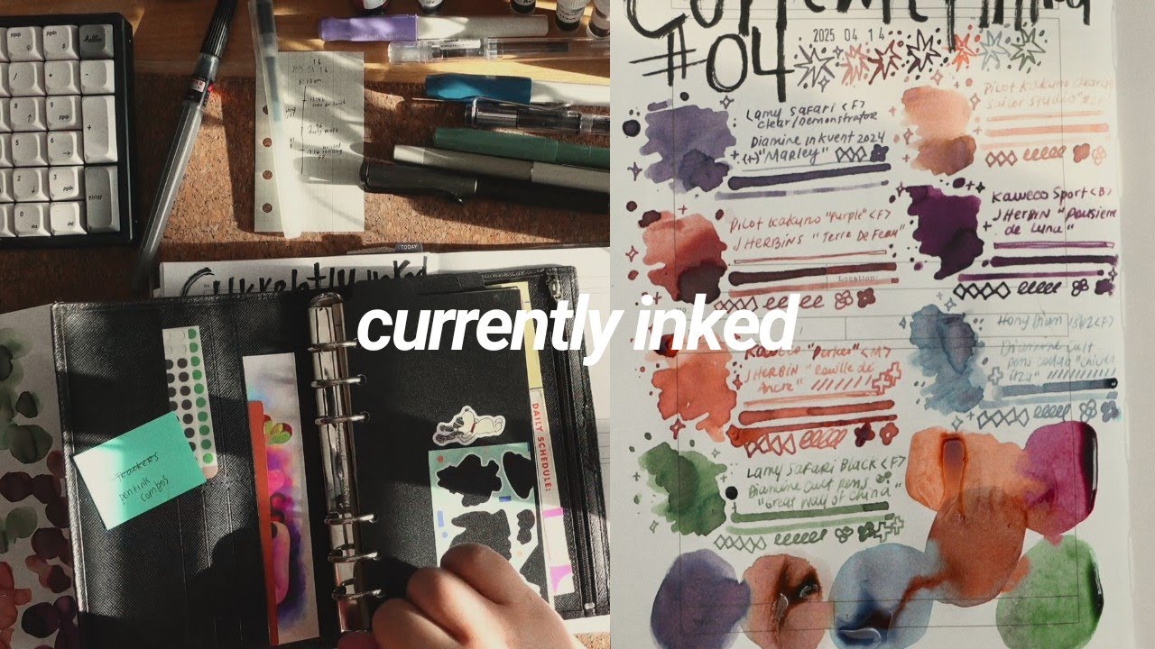 currently inked fountain pens ✷ april 2025 (chatty, no music)