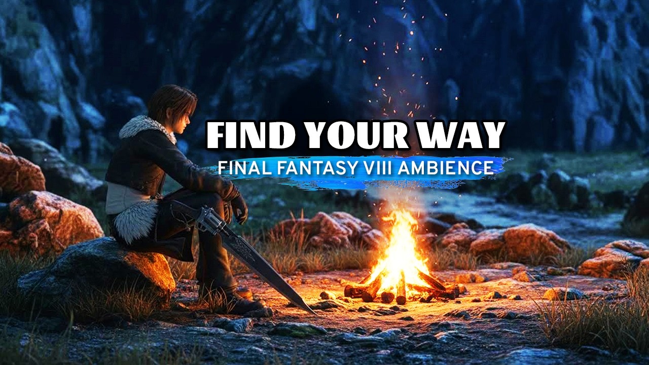 Find Your Way 🌙 | FFVIII Bonfire Night Ambience for Deep Sleep (3 Hours)