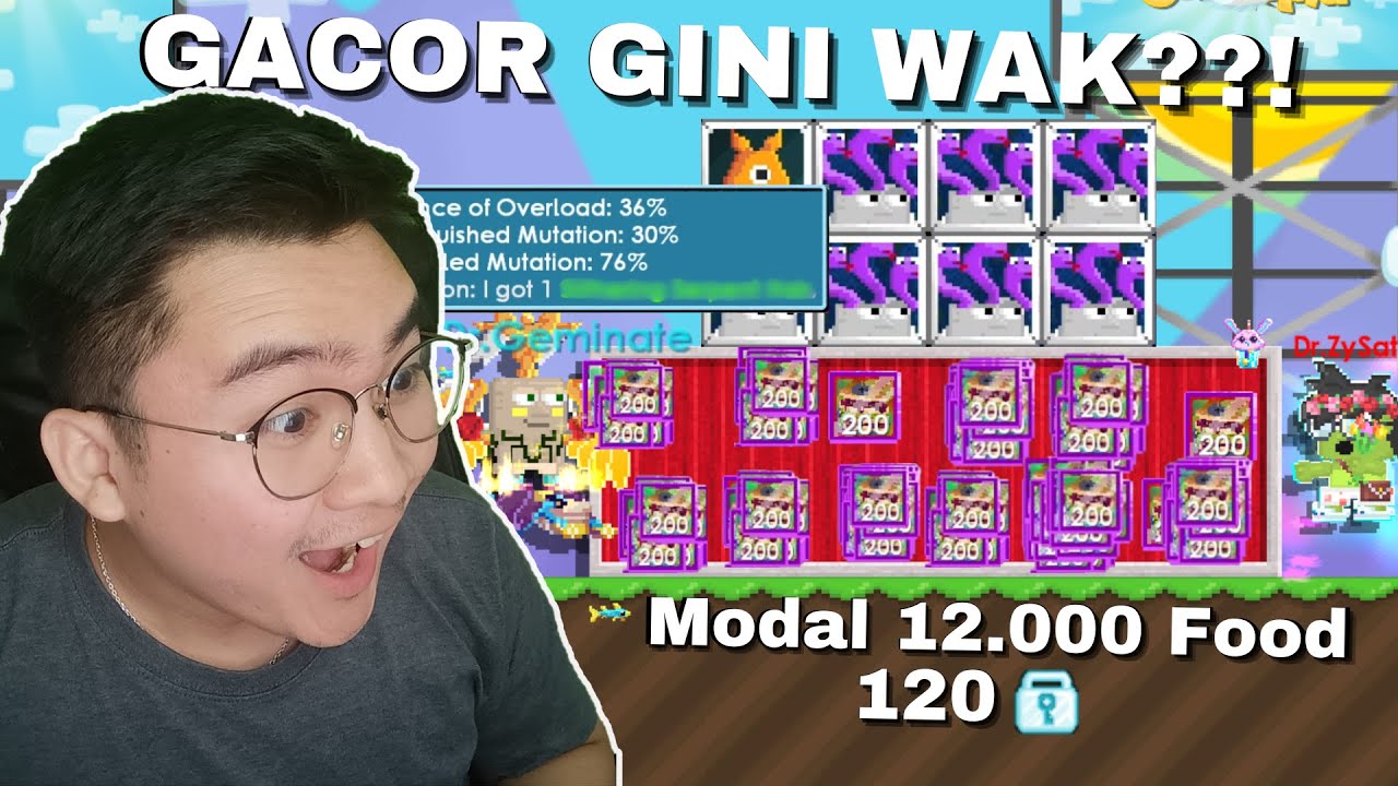 GACHA 10.000 MUTANT!! MODAL 120DLS!! | GACOR GINI KAH?? | Growtopia Gacha Profit 2025