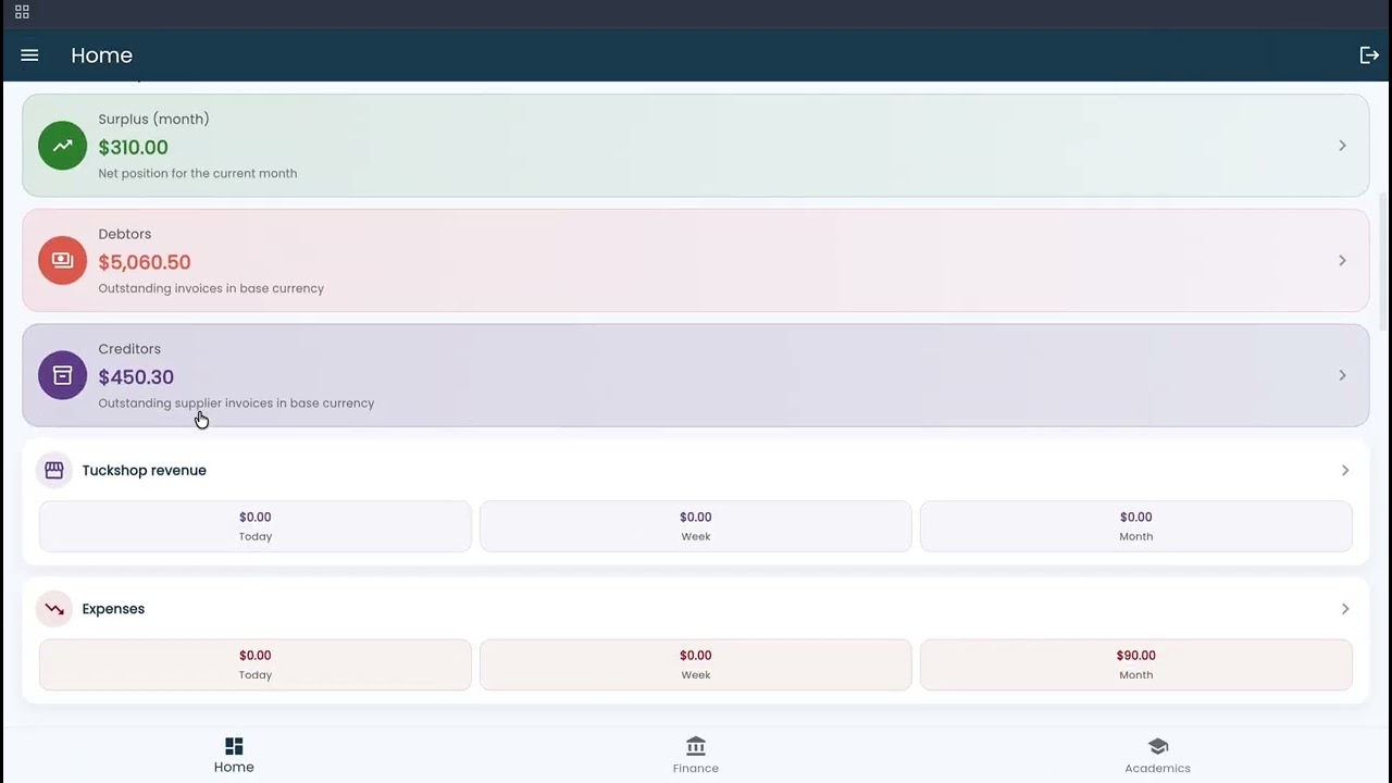 Craft Cart  | Finance Module Demo