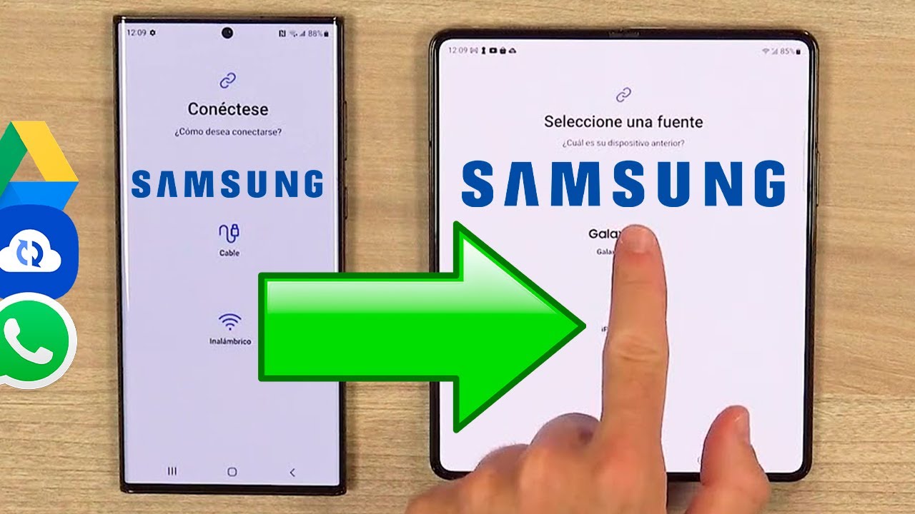 C&oacute;mo transferir DATOS de SAMSUNG a SAMSUNG 📲 (WhatsApp, Cuentas, Contactos, WiFi, etc.) 2024