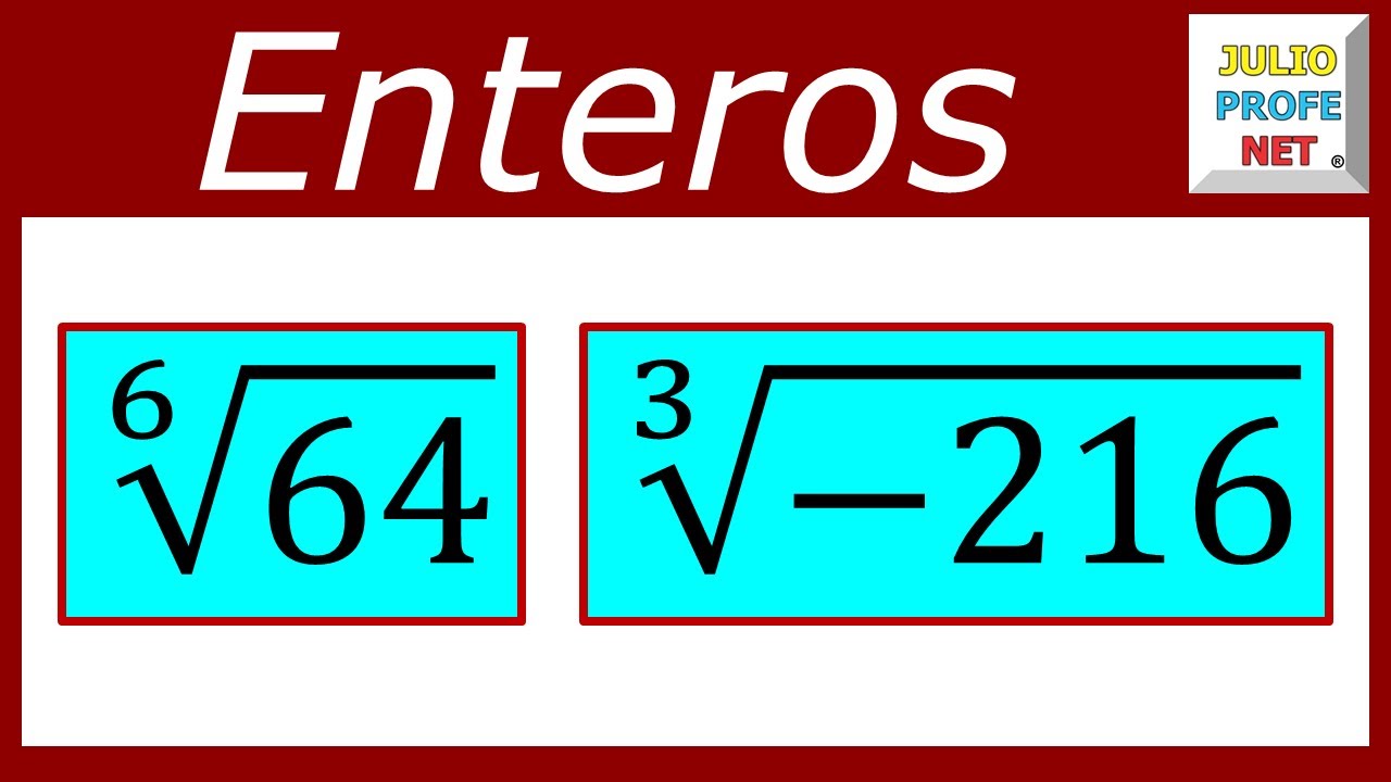 Radicación de números enteros | Video 2 #julioprofe