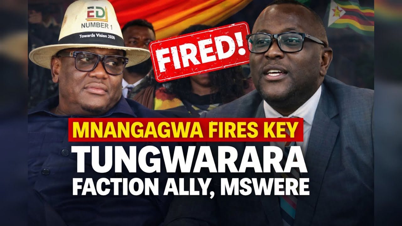 MNANGAGWA FIRES TUNGWARARA ALLY MSWERE FROM INFORMATION MINISTRY, REPLACES WITH LOYALIST
