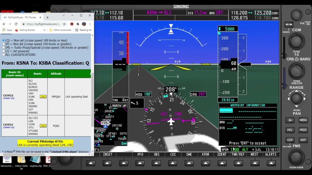 Part 2: The G1000 PFD Flight Plan