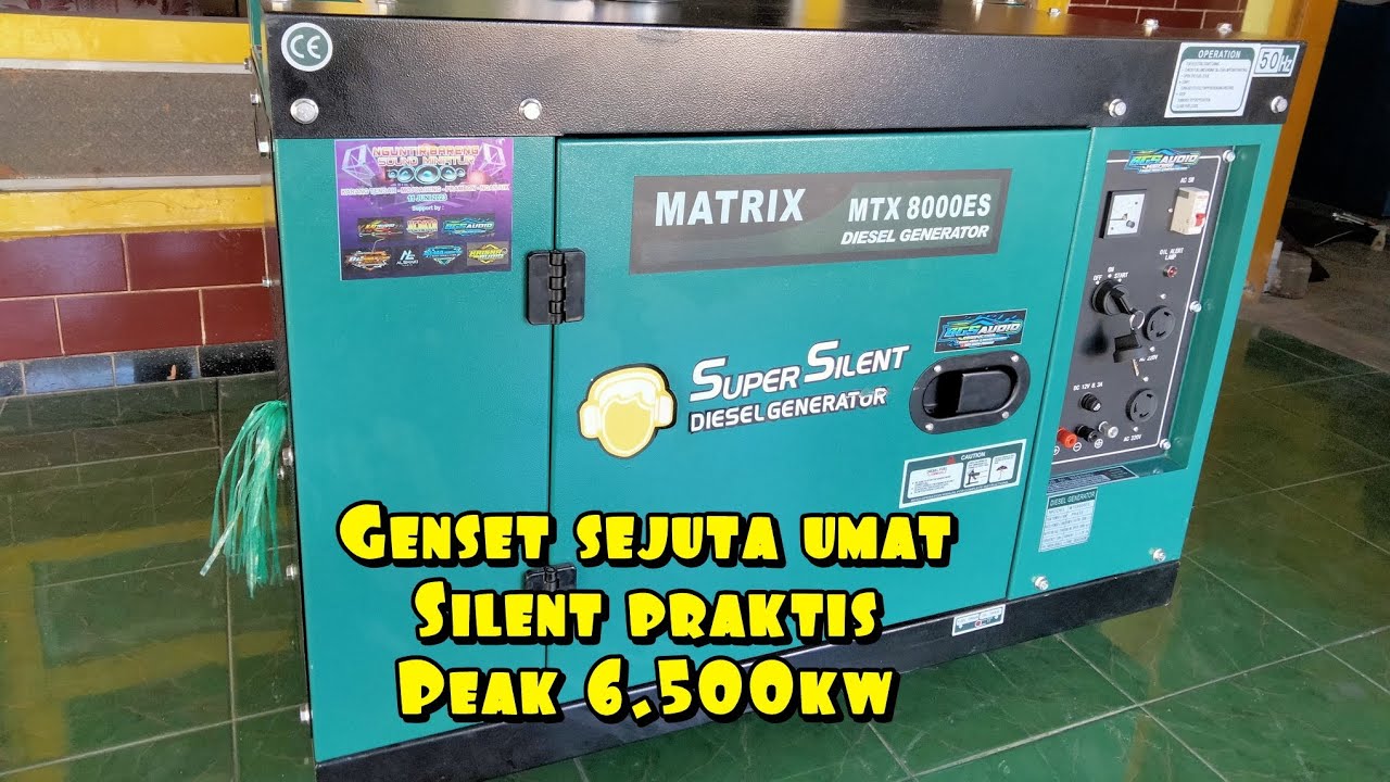 review Diesel Generator matrix MTX8000ES cocok buat miniatur lur