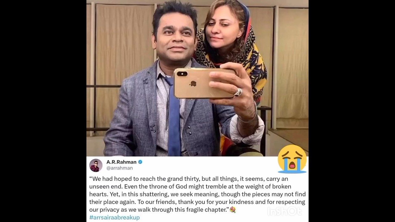AR Rahman emotional speech on divorcing his wife 😭😭☝️☝️