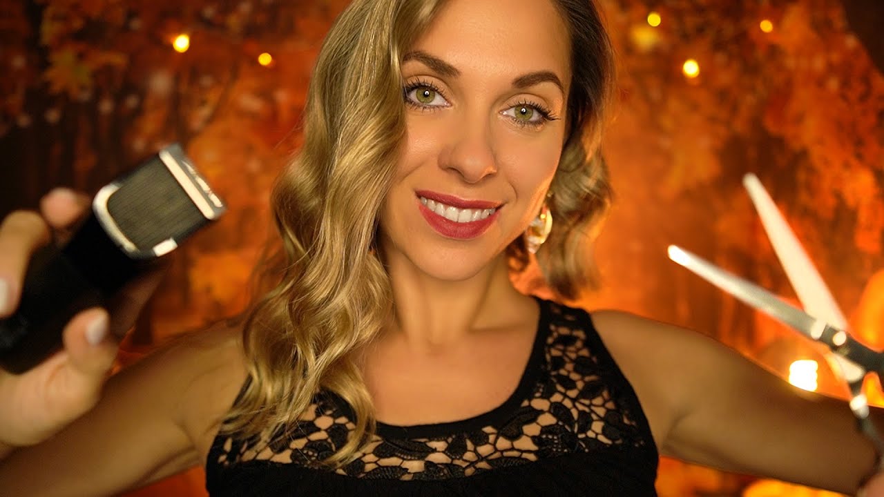 ASMR 3h Sleep Inducing Haircut, Shave, Massage, Brushing, Clippers, Rain sounds