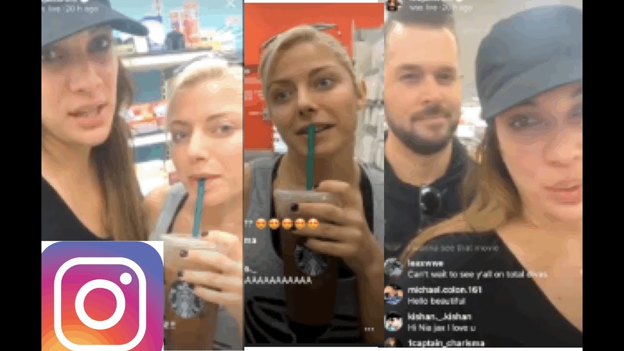 WWE Nia Jax, Alexa Bliss and Mike Rome Instagram Live shopping at Target