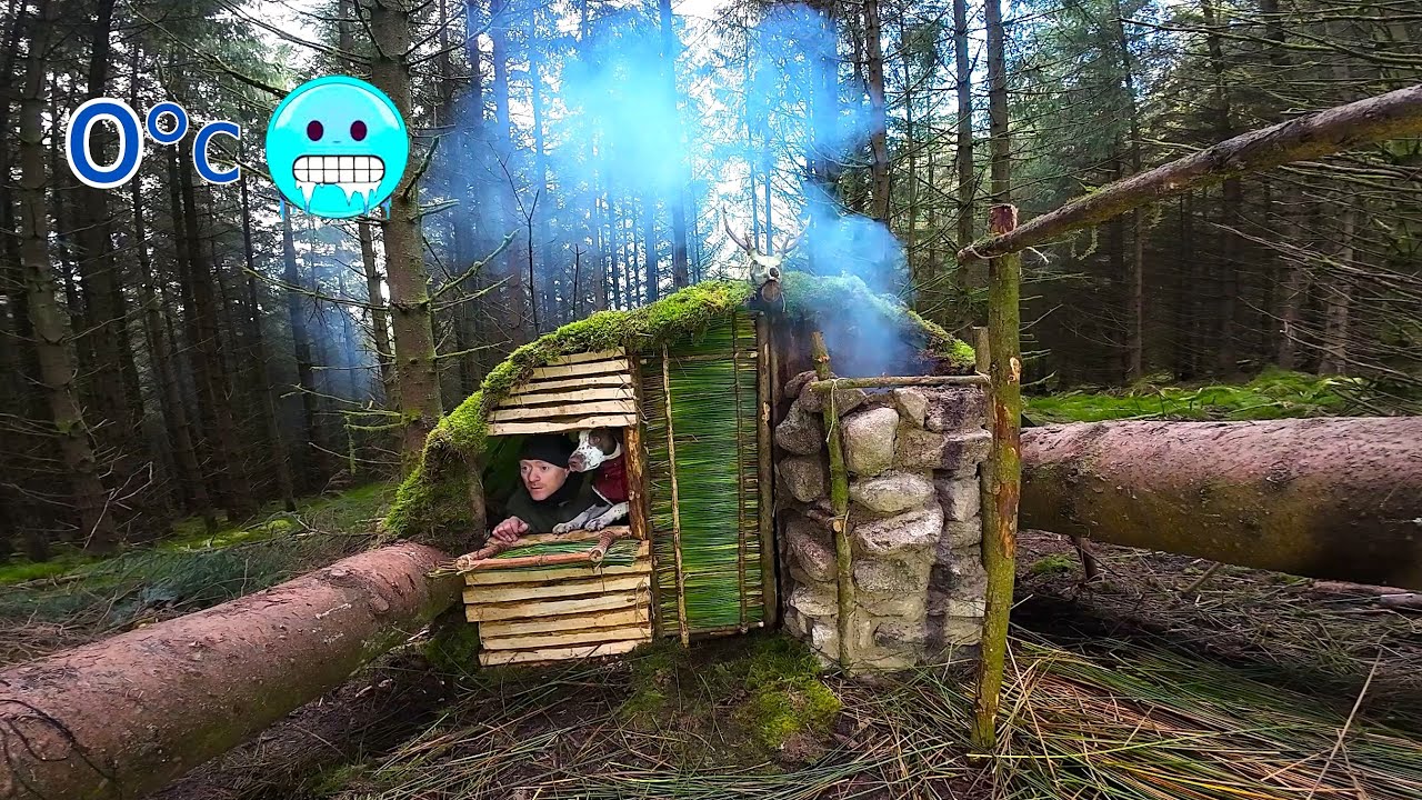 Winter Bushcraft Survival in the zero degree Wild