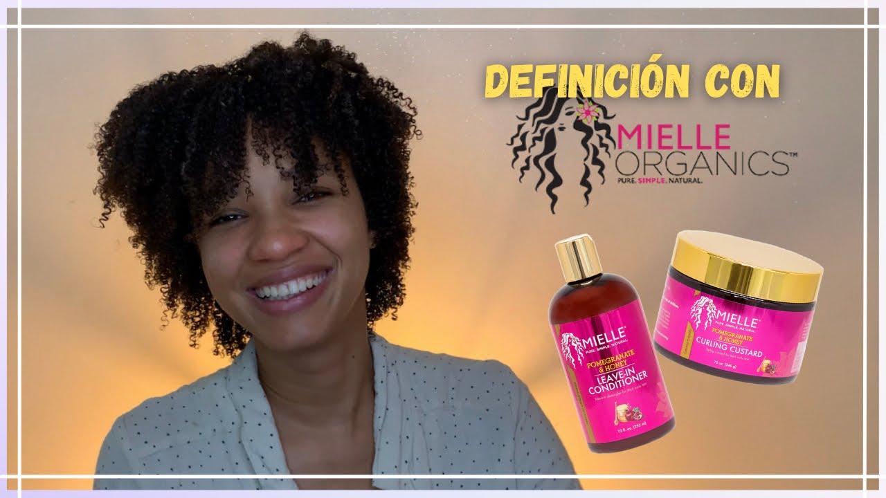 Definición con mielle 🤩 en cabello afro rizado | tipo 4 | leave in + custard | promegranate & honey