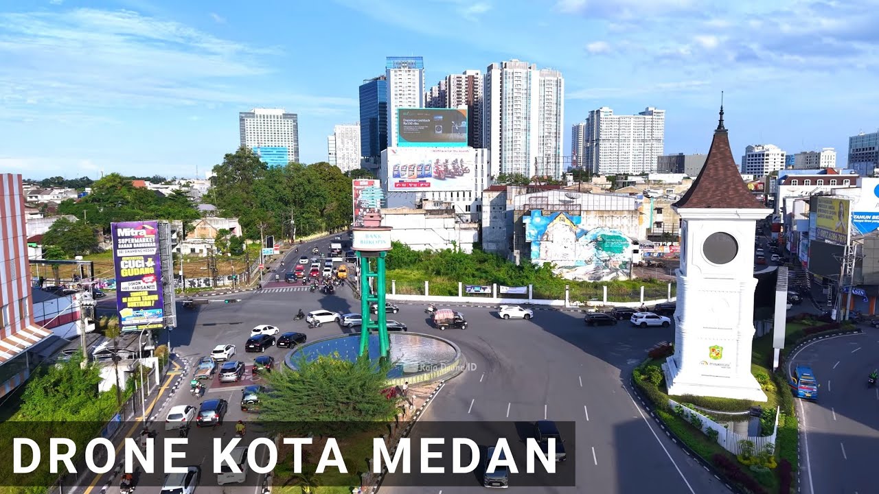 Kota Medan dari Udara dengan Drone Terbaru 2025