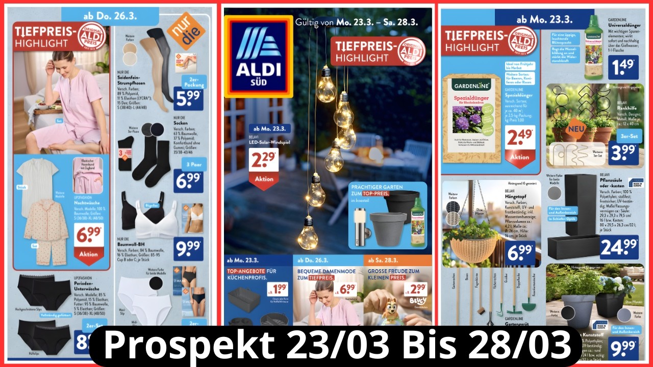 ALDI SÜD Prospekt der Woche | Angebote ab 23/03/2026 BIS 28/03/2026  Rabatt Deals DE #katalog #aldi
