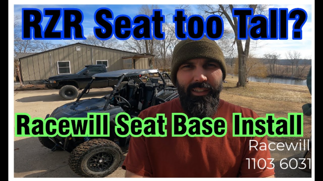 A Guy With A RZR: How to install a Lowering seat base.