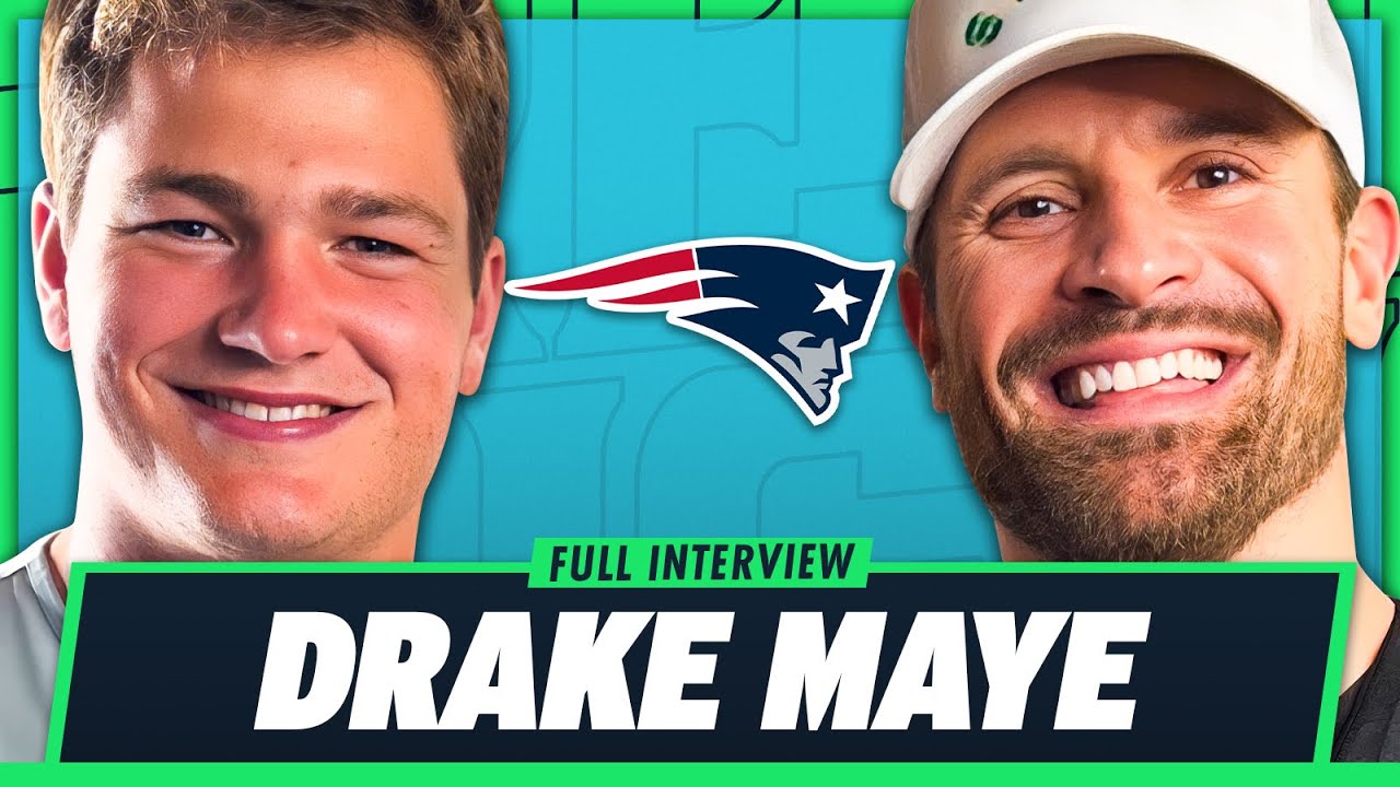 Drake Maye Talks New England Patriots, Mike Vrabel & Peyton Manning Mentorship