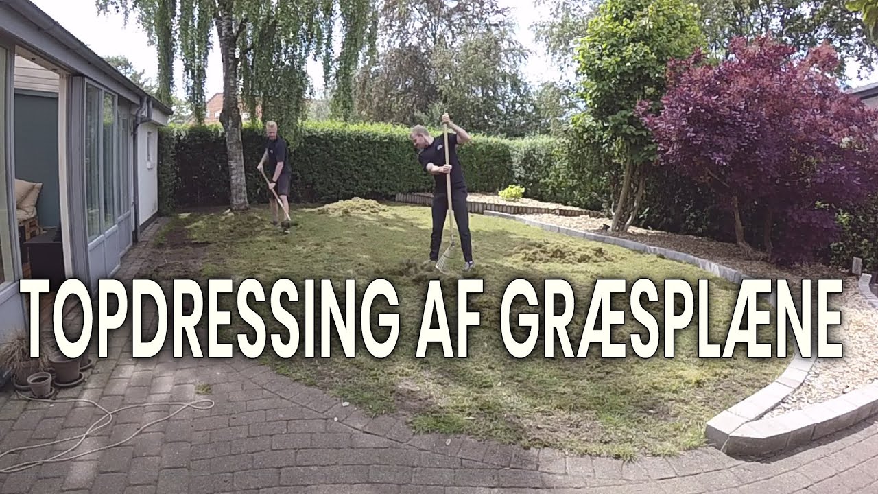 Topdressing og efters&aring;ning af gr&aelig;spl&aelig;ne